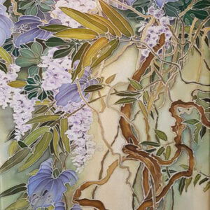 Silk Painting on Fondant